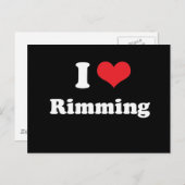 I LIEBE RIMMING - .png Postkarte (Vorne/Hinten)