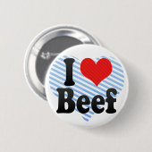 I Liebe-Rindfleisch Button (Vorne & Hinten)