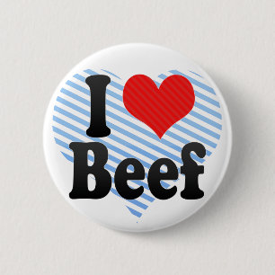 I Liebe-Rindfleisch Button