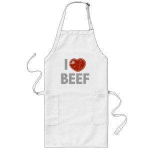 I Liebe-Rindfleisch Lange Schürze
