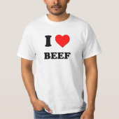 I Liebe-Rindfleisch T-Shirt (Vorderseite)