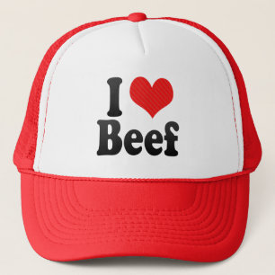 I Liebe-Rindfleisch Truckerkappe