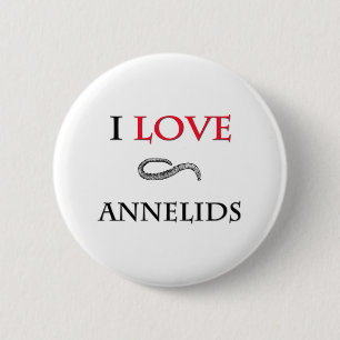 I Liebe-Ringelwürmer Button