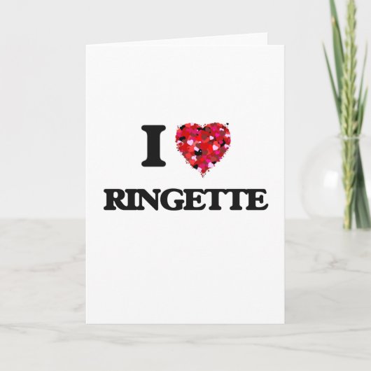 I Liebe Ringette Karte (Vorderseite)
