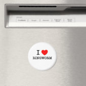 I Liebe Ringworm Magnet (In Situ (Geschirrspüler))