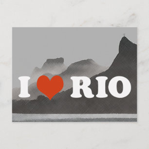 I Liebe Rio de Janeiro ~ Brasilien Postkarte