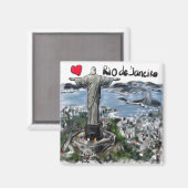 I Liebe Rio de Janeiro Magnet (Vorderseite/Rückseite)