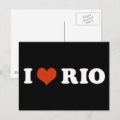 I Liebe Rio de Janeiro Postkarte (Vorne/Hinten)