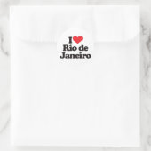 I Liebe Rio de Janeiro Runder Aufkleber (Tasche)