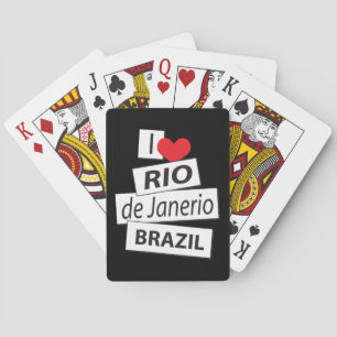 I Liebe Rio de Janerio Brasilien Spielkarten