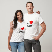 I Liebe-Rippen T-Shirt (Unisex)