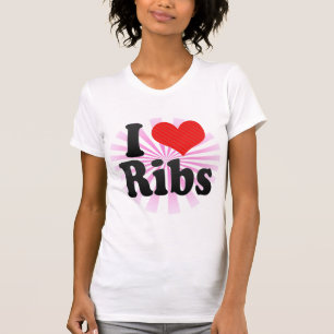 I Liebe-Rippen T-Shirt