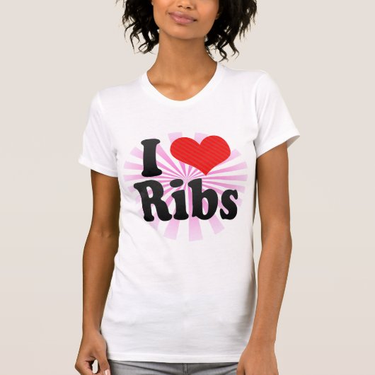 I Liebe-Rippen T-Shirt (Vorderseite)