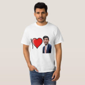 I Liebe Rishi Sunak T-Shirt (Vorne ganz)