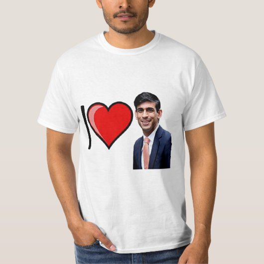 I Liebe Rishi Sunak T-Shirt (Vorderseite)