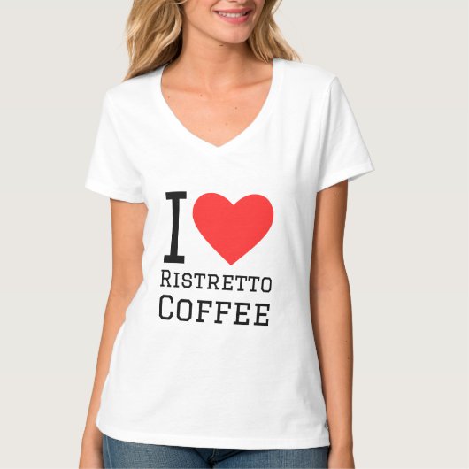 I Liebe ristretto coffee T-Shirt (Vorderseite)