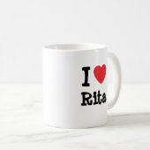 I Liebe Rita T - Shirt Kaffeetasse (VorderseiteRechts)