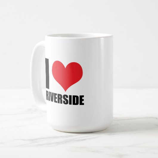 I Liebe Riverside Kaffeetasse (Vorderseite Links)