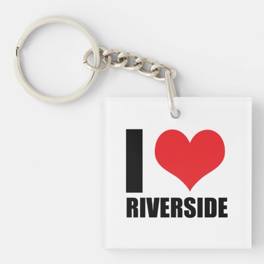 I Liebe Riverside Schlüsselanhänger (Vorderseite)