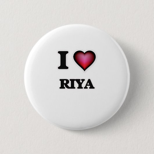 I Liebe Riya Button (Vorderseite)