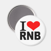 I Liebe RnB Magnet (Vorderseite/Rückseite)