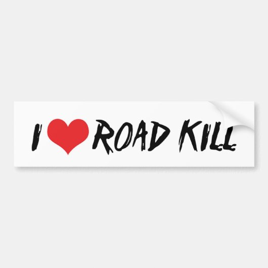 I Liebe Road Toill Autoaufkleber (Vorne)