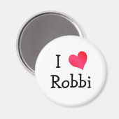 I Liebe Robbi Magnet (Vorderseite/Rückseite)
