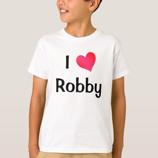 I Liebe Robby T-Shirt (Vorderseite)