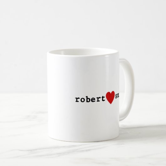 I Liebe-Robert-Smith Kaffeetasse (VorderseiteRechts)