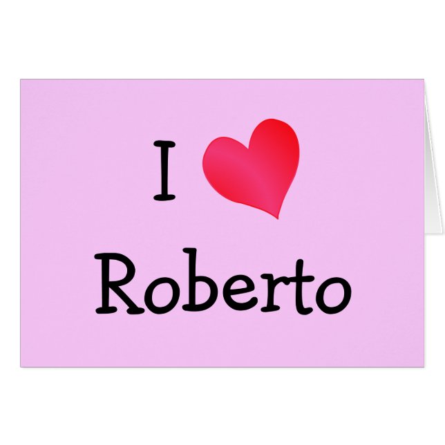 I Liebe Roberto (Vorderseite (Horizontal))