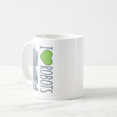 I Liebe-Roboter Kaffeetasse (Vorderseite Links)