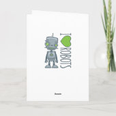 I Liebe Roboter Karte (Rückseite)