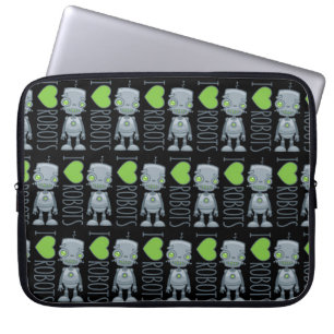 I Liebe Roboter Laptopschutzhülle