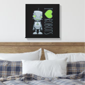 I Liebe Roboter Leinwanddruck (Insitu (Schlafzimmer))