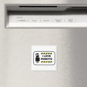 I Liebe Roboter Magnet (In Situ (Geschirrspüler))