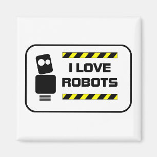 I Liebe-Roboter Magnet