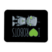 I Liebe Roboter Magnet (Horizontal)