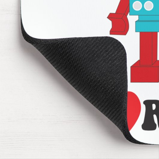 I Liebe-Roboter mousepad (Ecke)