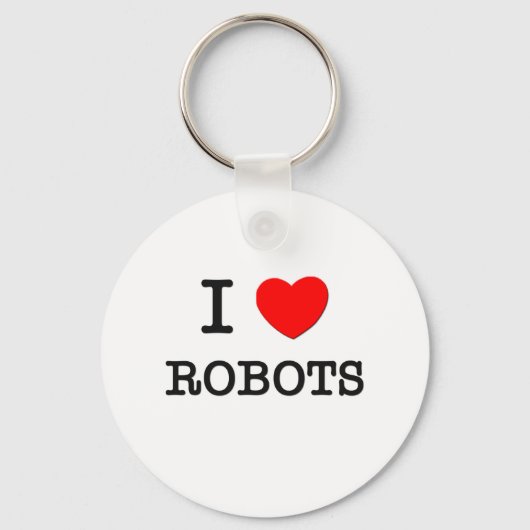 I LIEBE ROBOTER SCHLÜSSELANHÄNGER (Vorderseite)