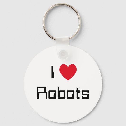 I Liebe Roboter Schlüsselanhänger (Vorderseite)