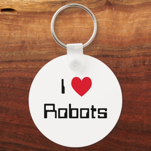 I Liebe Roboter Schlüsselanhänger (Vorderseite)