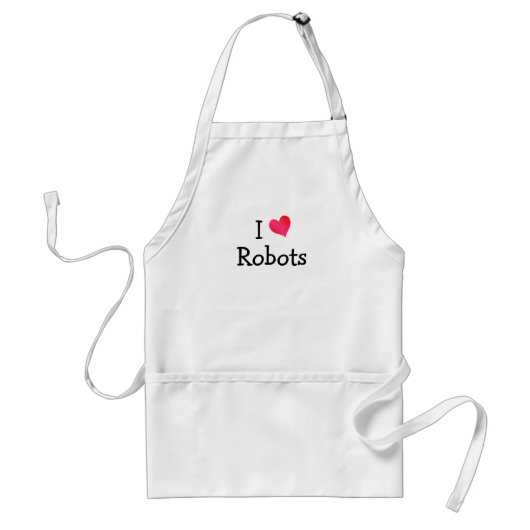 I Liebe Roboter Schürze (Vorne)