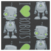 I Liebe Roboter Stoff (Nahaufnahme)
