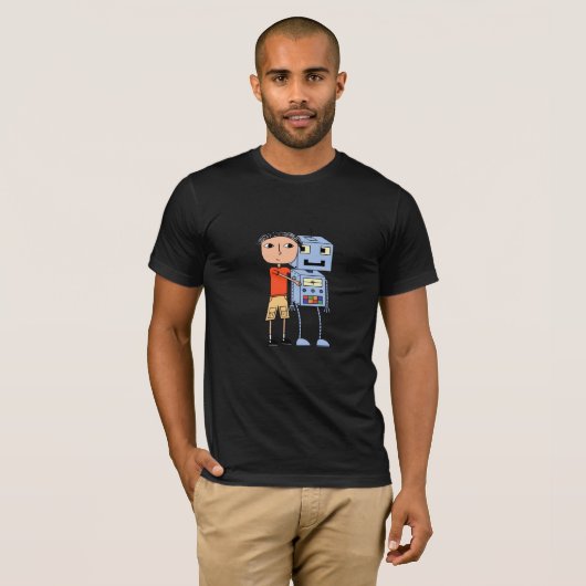 I Liebe-Roboter - T - Shirt (Vorne ganz)