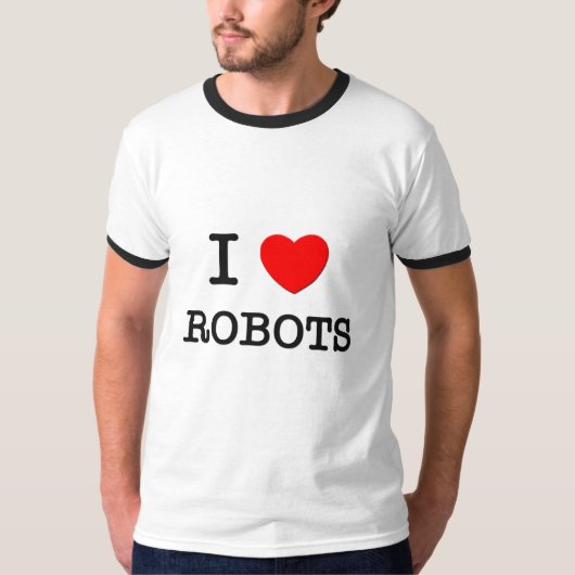 I LIEBE-ROBOTER T-Shirt (Vorderseite)