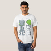 I Liebe Roboter T-Shirt (Vorne ganz)