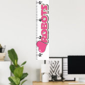 I Liebe Roboter Wachstumsdiagramm Poster (Heimbüro)