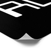 I Liebe Robots-Zeichen Poster (Ecke)