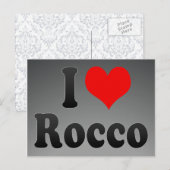 I Liebe Rocco Postkarte (Vorne/Hinten)