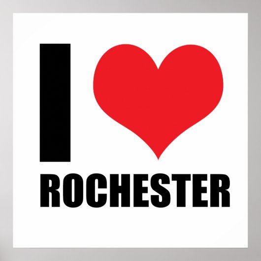 I Liebe Rochester Poster (Vorne)